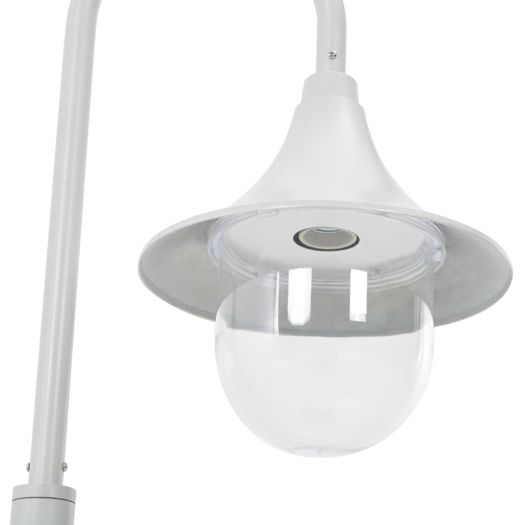 vidaXL Stâlp de iluminat pentru grădină, alb, 120 cm, aluminiu, E27