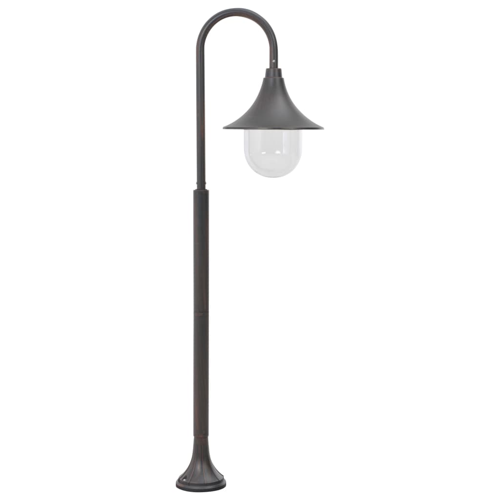 vidaXL Stâlp de iluminat pentru grădină, bronz, 120 cm, aluminiu, E27 vidaXL Stâlp de iluminat pentru grădină, bronz, 120 cm, aluminiu, E27