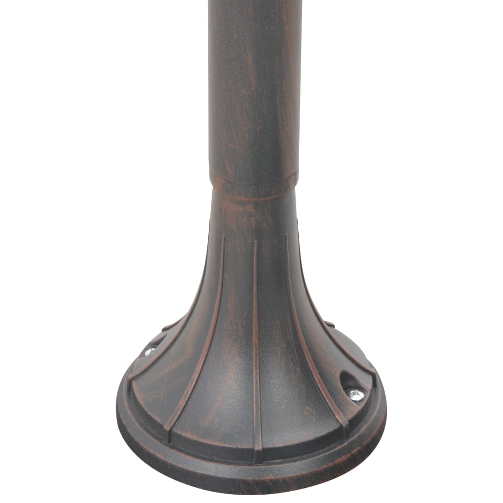vidaXL Stâlp de iluminat pentru grădină, bronz, 120 cm, aluminiu, E27 vidaXL Stâlp de iluminat pentru grădină, bronz, 120 cm, aluminiu, E27