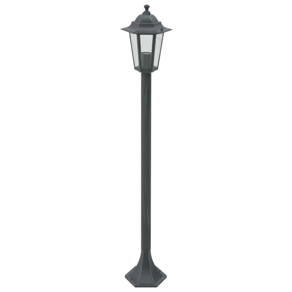 vidaXL Stâlp iluminare grădină 6 buc. E27 110 cm aluminiu verde închis vidaXL Stâlp iluminare grădină 6 buc. E27 110 cm aluminiu verde închis