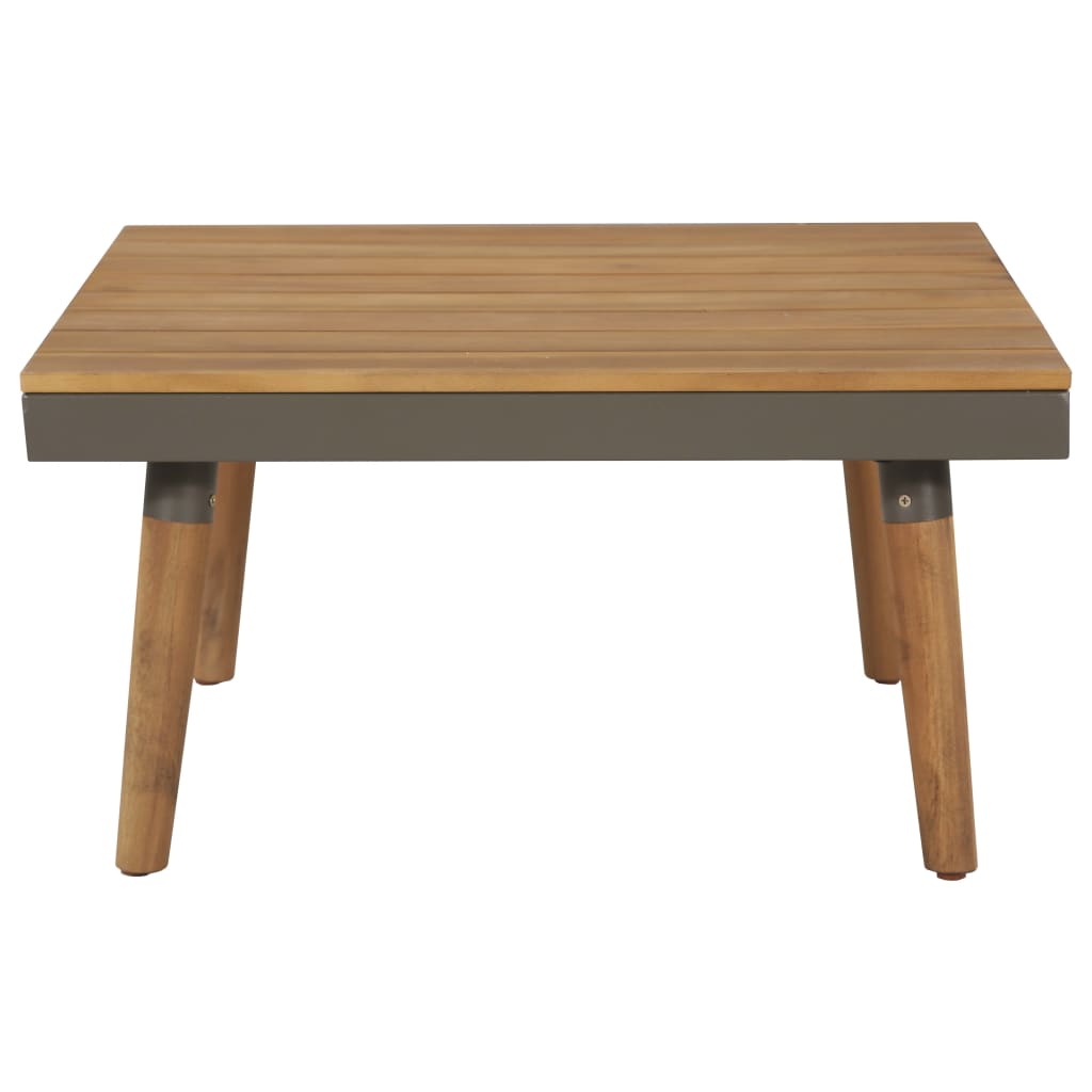 vidaXL Set mobilier grădină cu perne, 4 piese, maro, lemn acacia