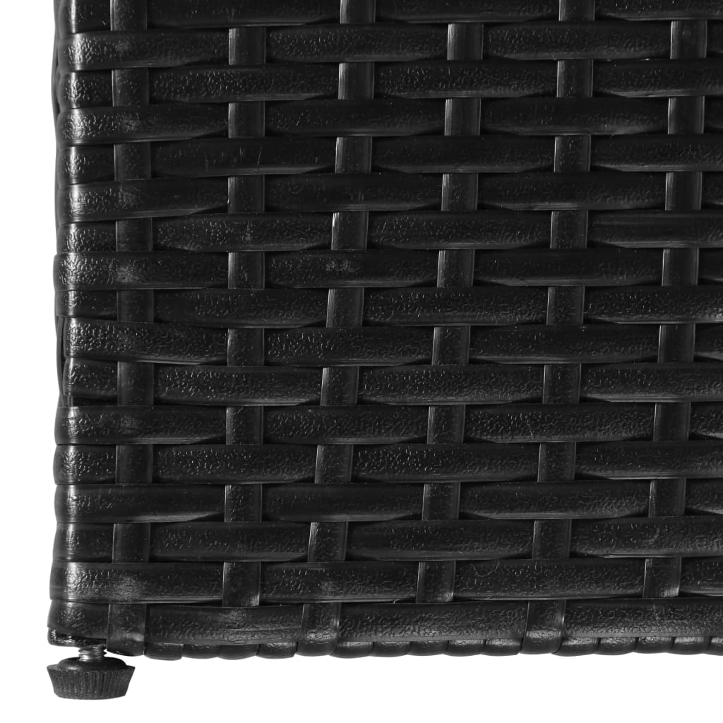 vidaXL Ladă de depozitare de grădină, negru, 150x100x100 cm, poliratan vidaXL Ladă de depozitare de grădină, negru, 150x100x100 cm, poliratan