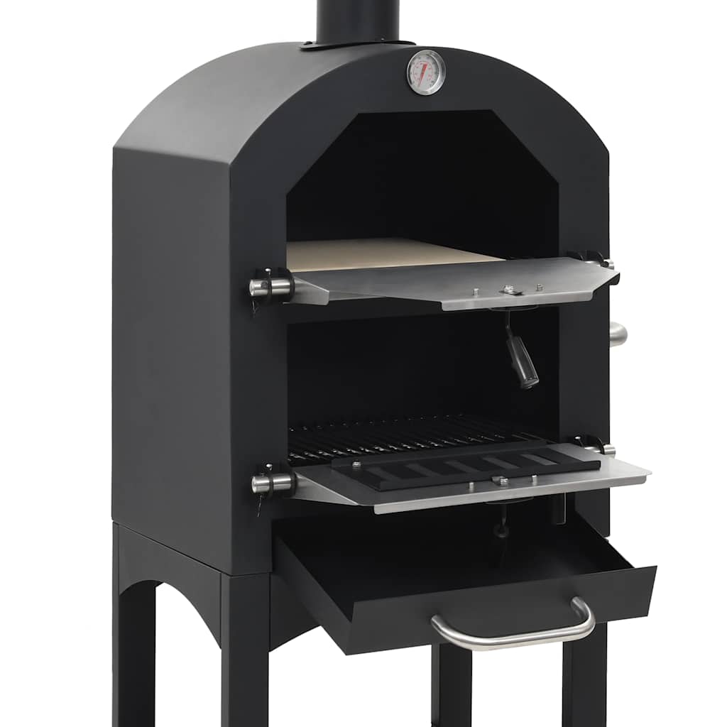 vidaXL Cuptor de pizza de exterior pe cărbuni piatră de copt vidaXL Cuptor de pizza de exterior pe cărbuni piatră de copt