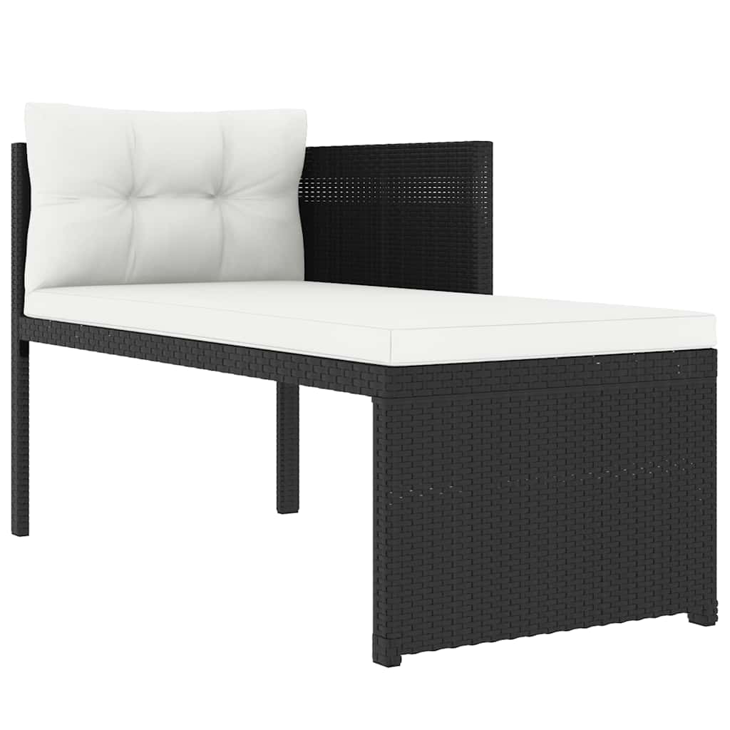 vidaXL Set mobilier de grădină, 4 piese, negru, poliratan vidaXL Set mobilier de grădină, 4 piese, negru, poliratan