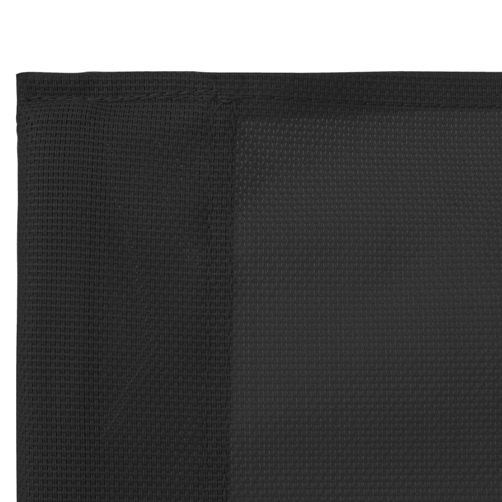 vidaXL Set mobilier de grădină, 4 piese, negru, oțel și textil vidaXL Set mobilier de grădină, 4 piese, negru, oțel și textil