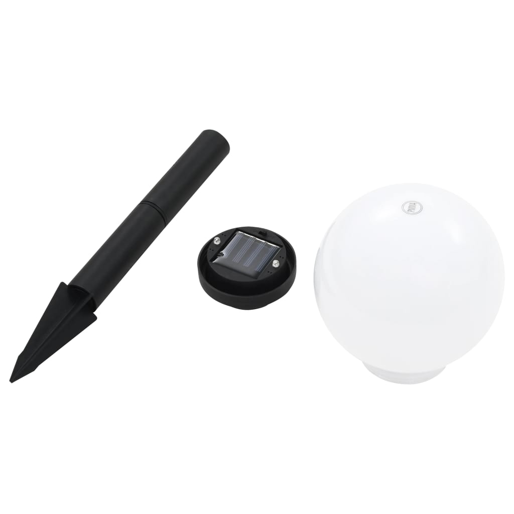vidaXL Lămpi solare de exterior cu LED, 4 buc., 15 cm, RGB, sferic vidaXL Lămpi solare de exterior cu LED, 4 buc., 15 cm, RGB, sferic