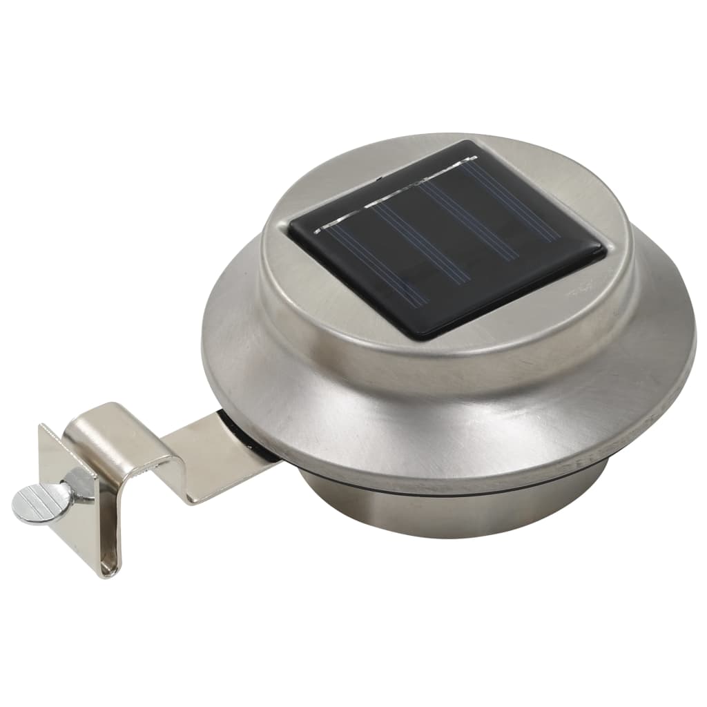 vidaXL Lămpi solare de exterior cu LED, 6 buc., alb, 12 cm, rotund vidaXL Lămpi solare de exterior cu LED, 6 buc., alb, 12 cm, rotund