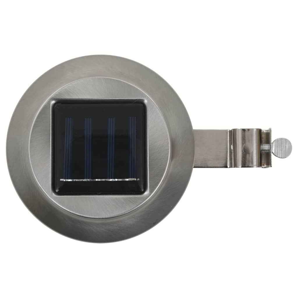 vidaXL Lămpi solare de exterior cu LED, 6 buc., alb, 12 cm, rotund vidaXL Lămpi solare de exterior cu LED, 6 buc., alb, 12 cm, rotund