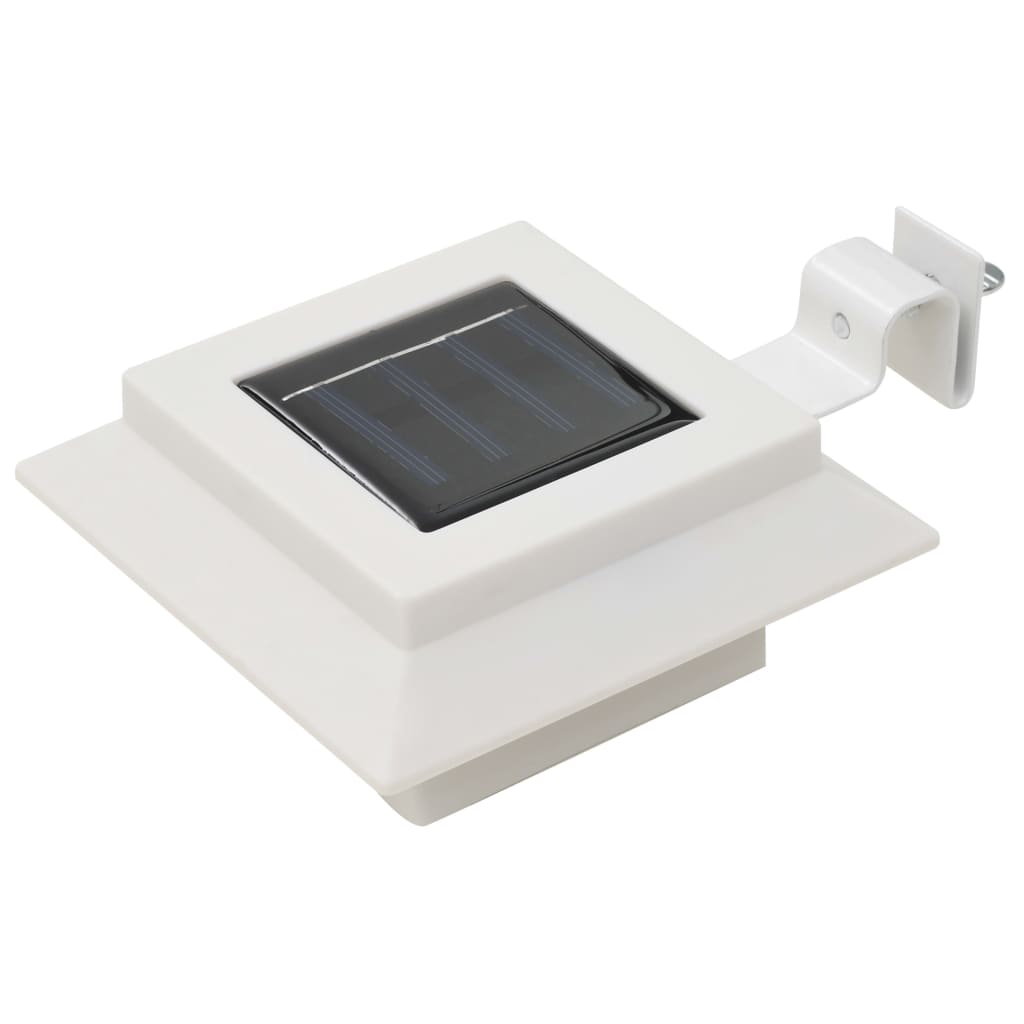 vidaXL Lămpi solare de exterior cu LED, 6 buc, alb, 12 cm, pătrat vidaXL Lămpi solare de exterior cu LED, 6 buc, alb, 12 cm, pătrat