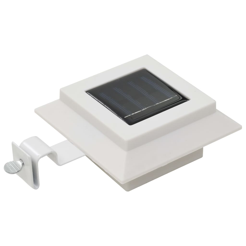vidaXL Lămpi solare de exterior cu LED, 6 buc, alb, 12 cm, pătrat vidaXL Lămpi solare de exterior cu LED, 6 buc, alb, 12 cm, pătrat