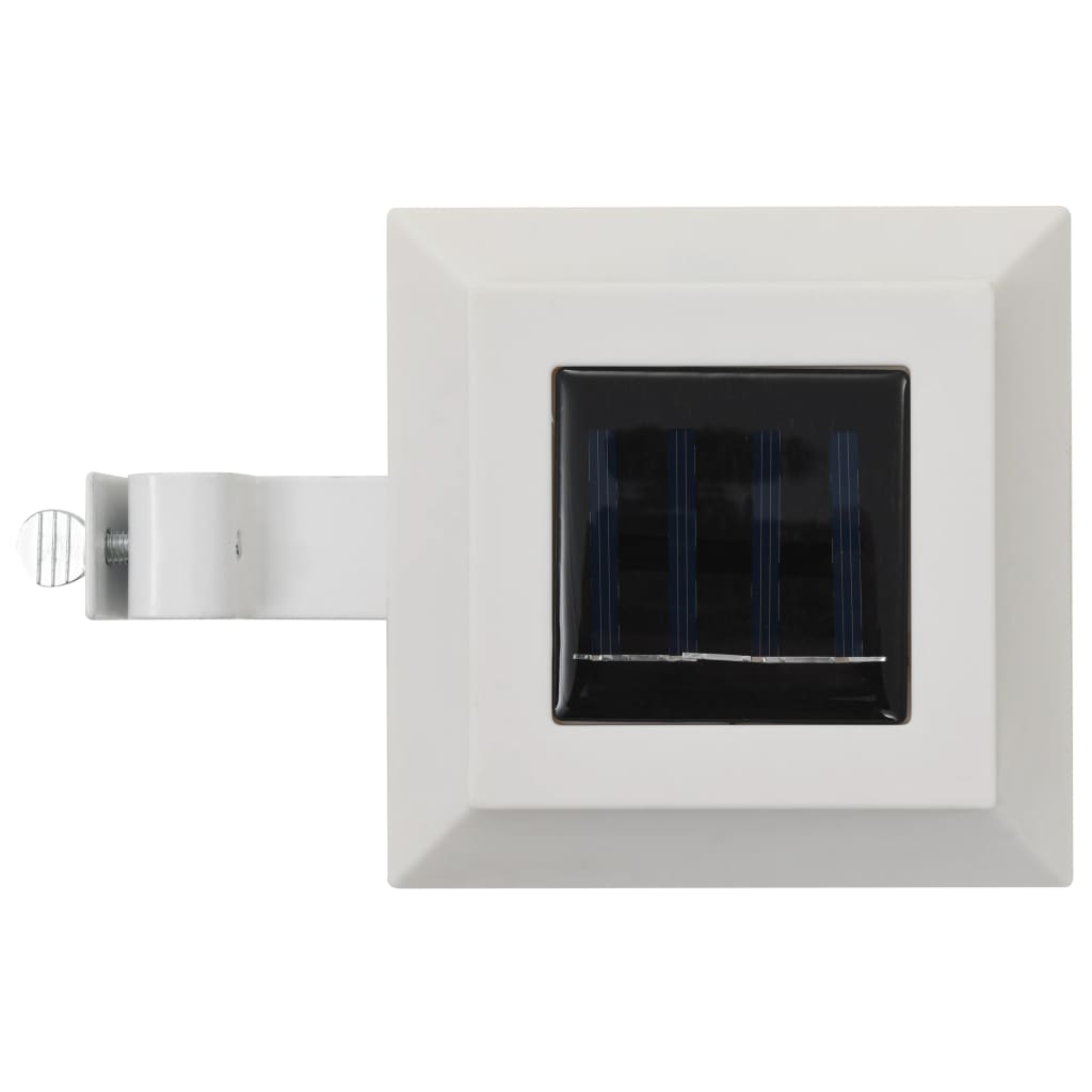 vidaXL Lămpi solare de exterior cu LED, 6 buc, alb, 12 cm, pătrat vidaXL Lămpi solare de exterior cu LED, 6 buc, alb, 12 cm, pătrat