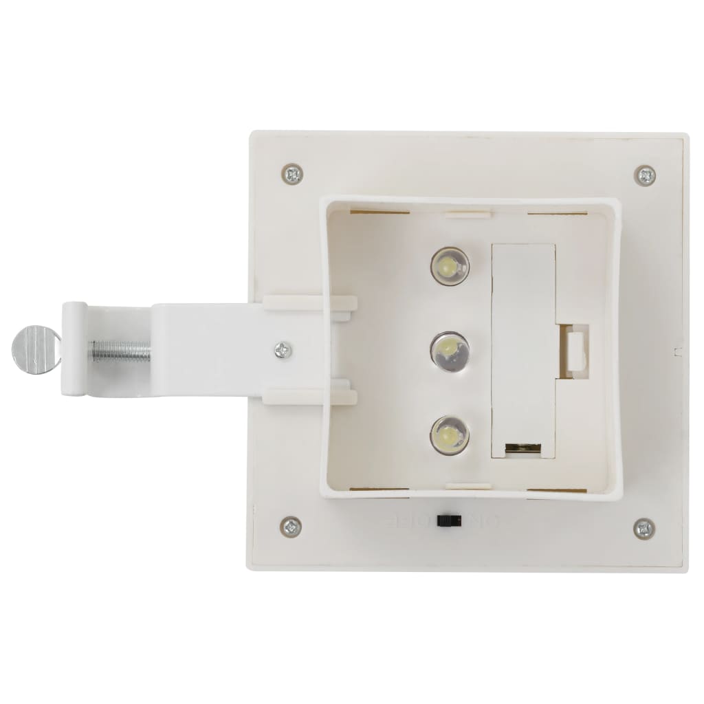 vidaXL Lămpi solare de exterior cu LED, 6 buc, alb, 12 cm, pătrat vidaXL Lămpi solare de exterior cu LED, 6 buc, alb, 12 cm, pătrat