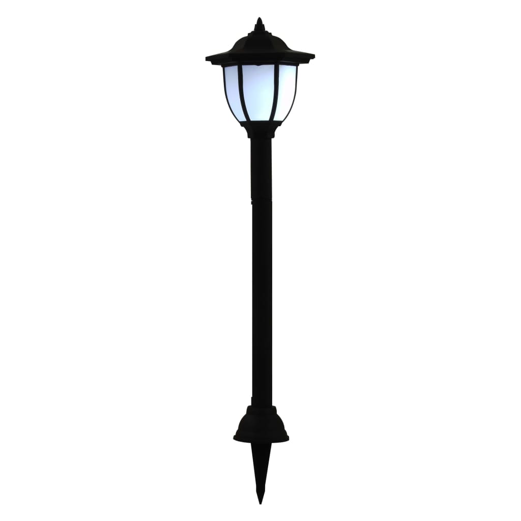 vidaXL Lămpi solare de exterior cu LED, 3 buc, negru