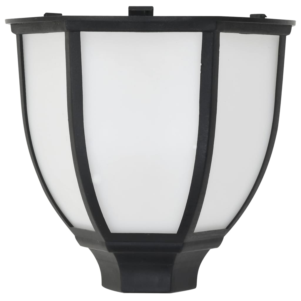 vidaXL Lămpi solare de exterior cu LED, 3 buc, negru