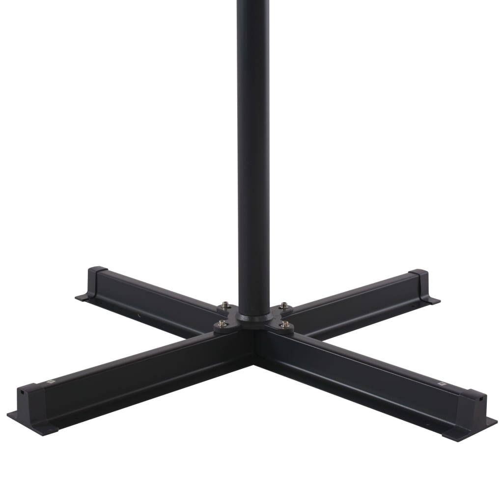 vidaXL Umbrelă de soare cu stâlp aluminiu, antracit, 500 cm