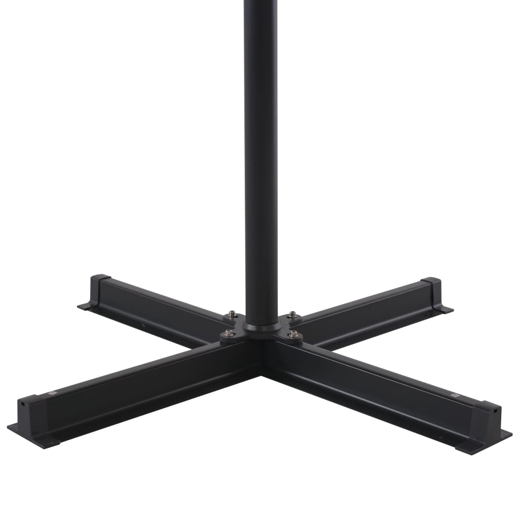 vidaXL Umbrelă de soare de exterior stâlp aluminiu roșu bordo 500 cm vidaXL Umbrelă de soare de exterior stâlp aluminiu roșu bordo 500 cm
