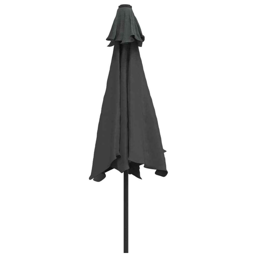 vidaXL Umbrelă de soare de exterior, stâlp din metal, 300 cm, antracit vidaXL Umbrelă de soare de exterior, stâlp din metal, 300 cm, antracit