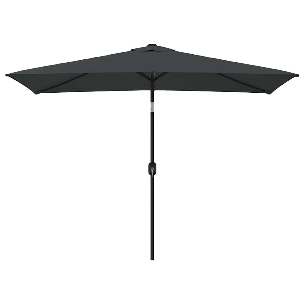 vidaXL Umbrelă de soare exterior, stâlp metal, antracit, 300x200 cm vidaXL Umbrelă de soare exterior, stâlp metal, antracit, 300x200 cm