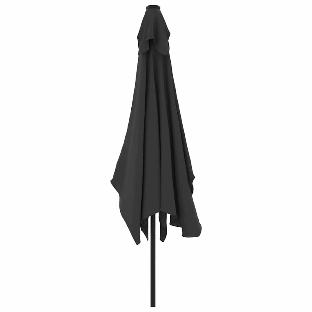 vidaXL Umbrelă de soare exterior, stâlp metal, antracit, 300x200 cm vidaXL Umbrelă de soare exterior, stâlp metal, antracit, 300x200 cm