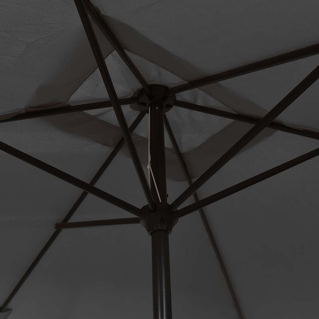 vidaXL Umbrelă de soare exterior, stâlp metal, antracit, 300x200 cm vidaXL Umbrelă de soare exterior, stâlp metal, antracit, 300x200 cm