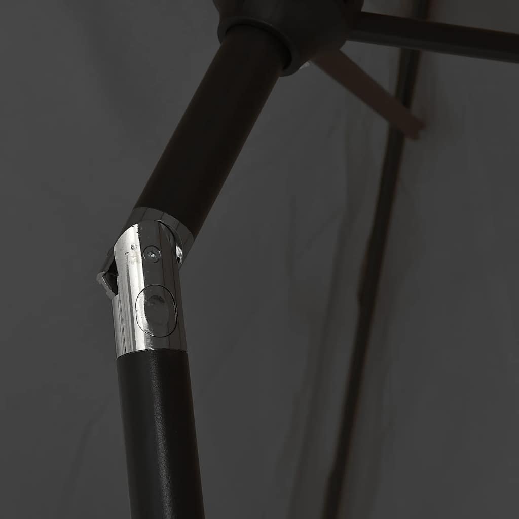 vidaXL Umbrelă de soare exterior, stâlp metal, antracit, 300x200 cm vidaXL Umbrelă de soare exterior, stâlp metal, antracit, 300x200 cm