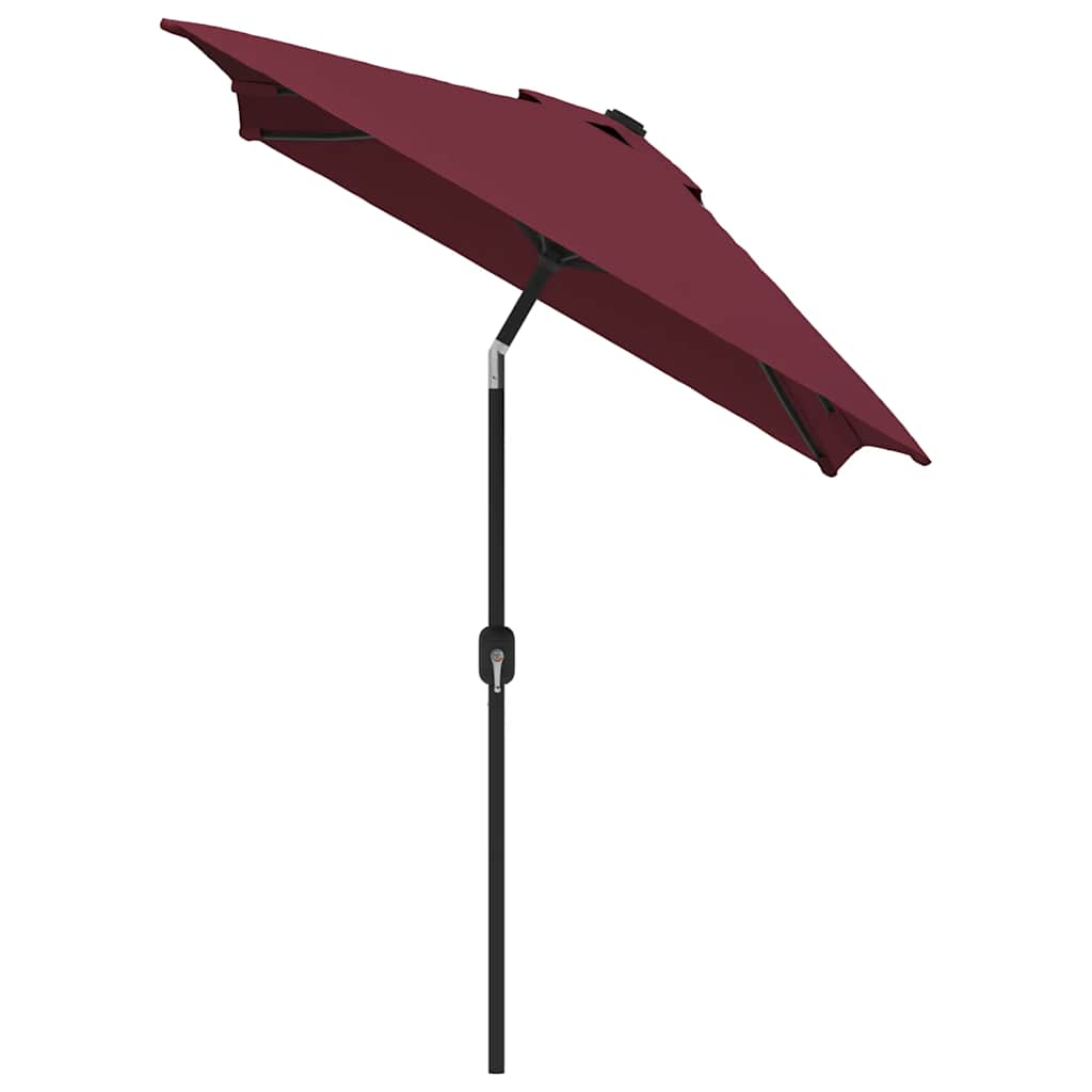 vidaXL Umbrelă de soare exterior stâlp metalic, roșu bordo, 300x200 cm vidaXL Umbrelă de soare exterior stâlp metalic, roșu bordo, 300x200 cm