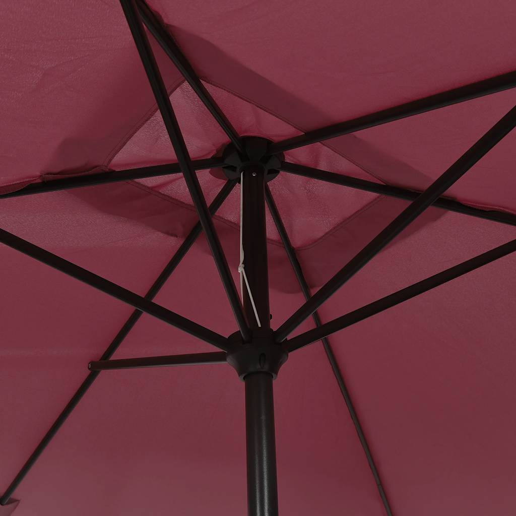 vidaXL Umbrelă de soare exterior stâlp metalic, roșu bordo, 300x200 cm vidaXL Umbrelă de soare exterior stâlp metalic, roșu bordo, 300x200 cm