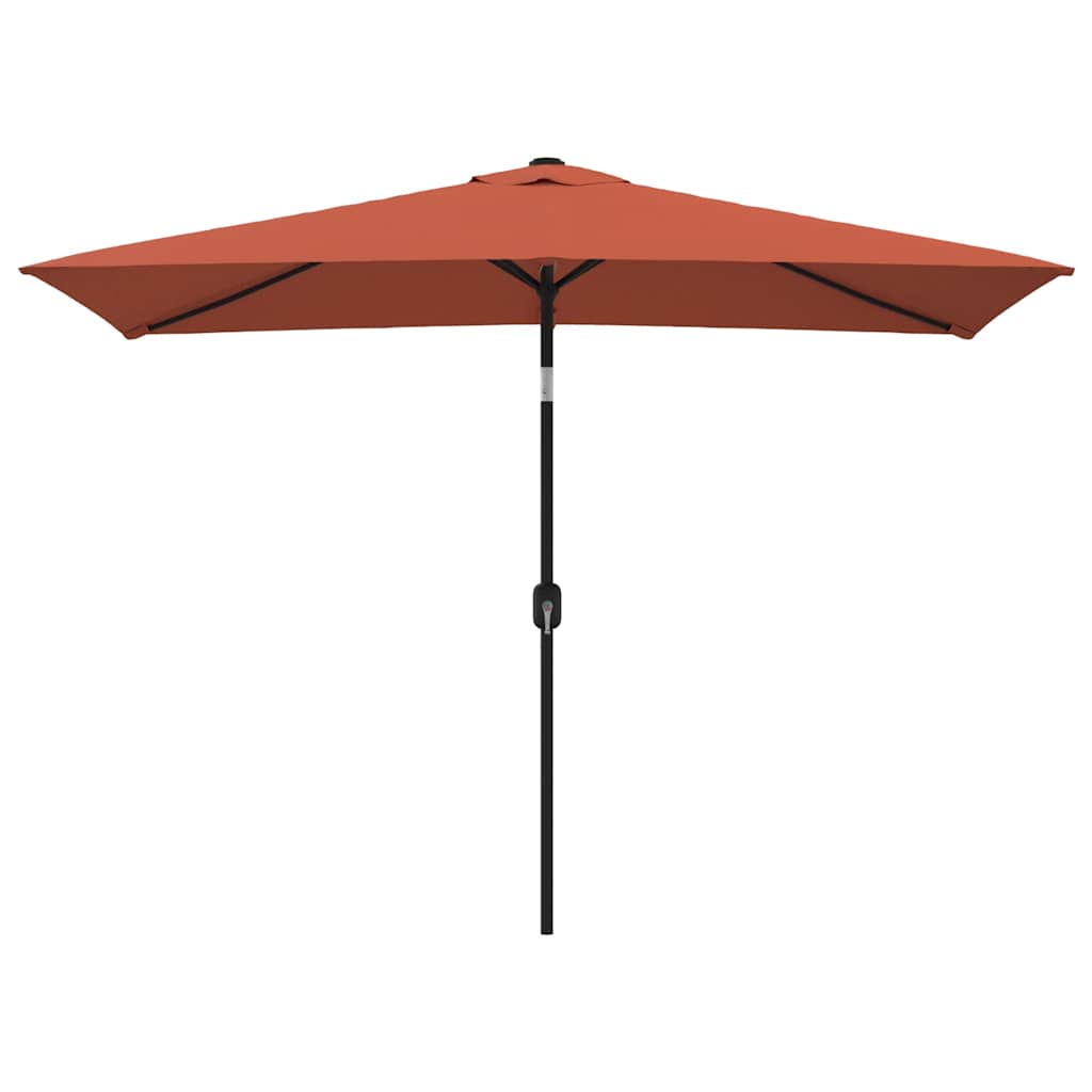 vidaXL Umbrelă de soare exterior, stâlp metalic, cărămiziu, 300x200 cm vidaXL Umbrelă de soare exterior, stâlp metalic, cărămiziu, 300x200 cm