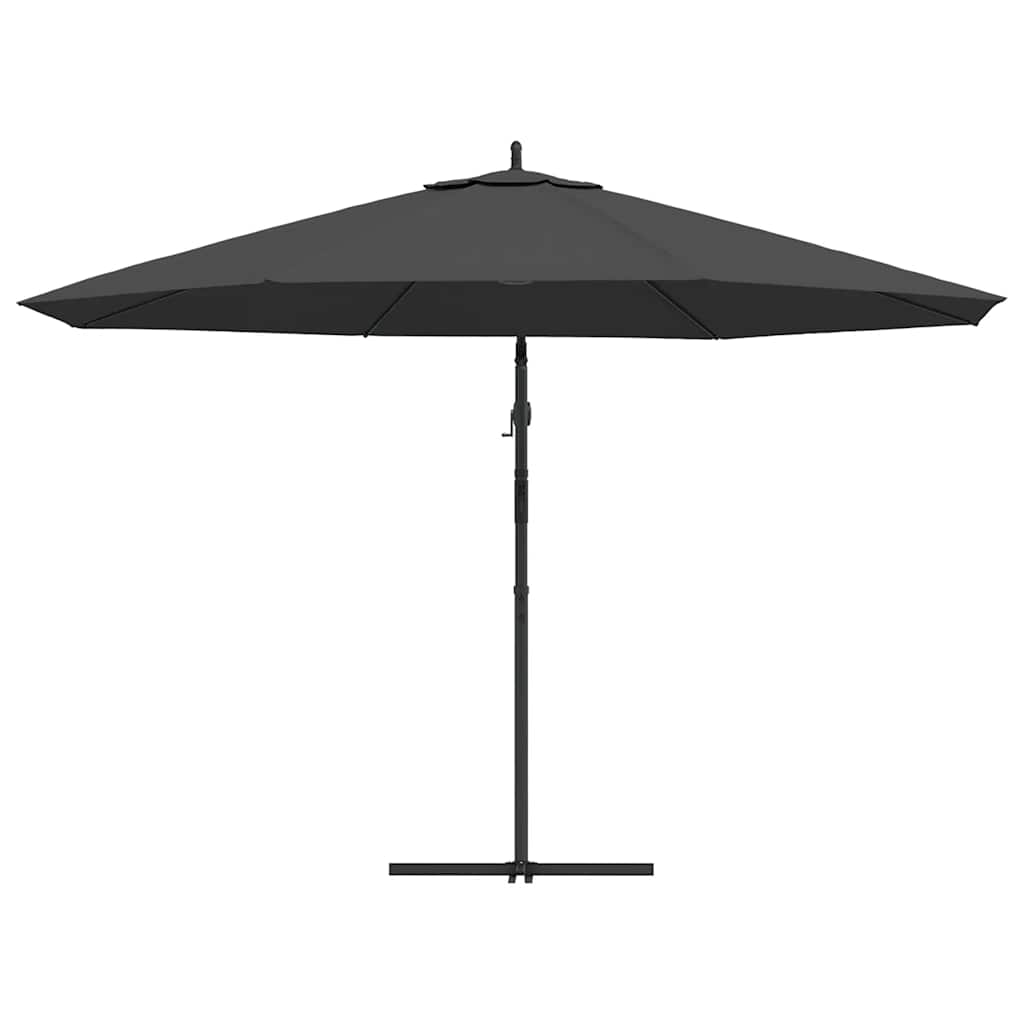 vidaXL Umbrelă în consolă cu stâlp din aluminiu, 350 cm, antracit vidaXL Umbrelă în consolă cu stâlp din aluminiu, 350 cm, antracit