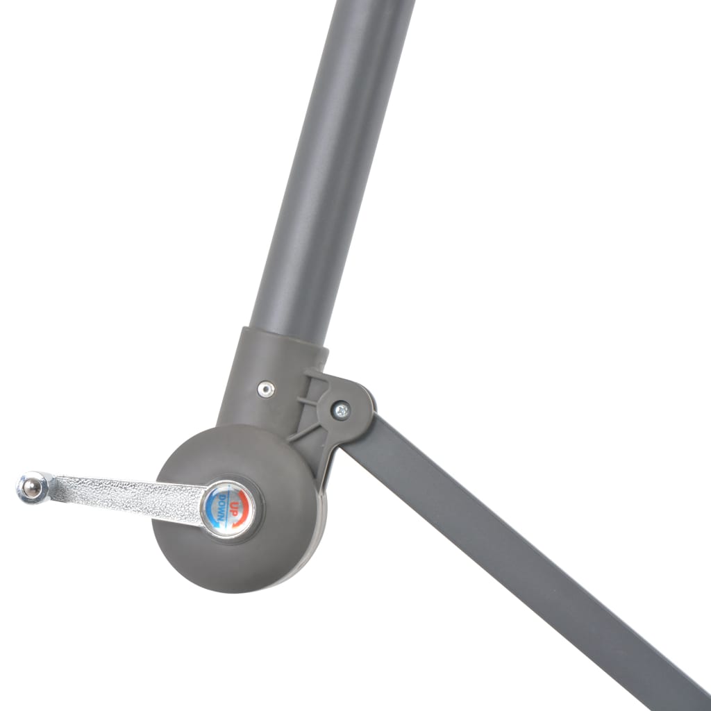 vidaXL Umbrelă în consolă cu stâlp din aluminiu, 300 cm, antracit vidaXL Umbrelă în consolă cu stâlp din aluminiu, 300 cm, antracit