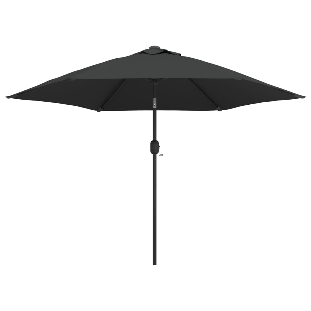 vidaXL Umbrelă de soare exterior cu LED & stâlp de oțel antracit 300cm vidaXL Umbrelă de soare exterior cu LED & stâlp de oțel antracit 300cm