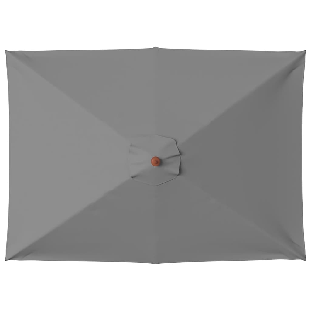 vidaXL Umbrelă de soare, exterior, stâlp lemn, 150x200 cm, antracit