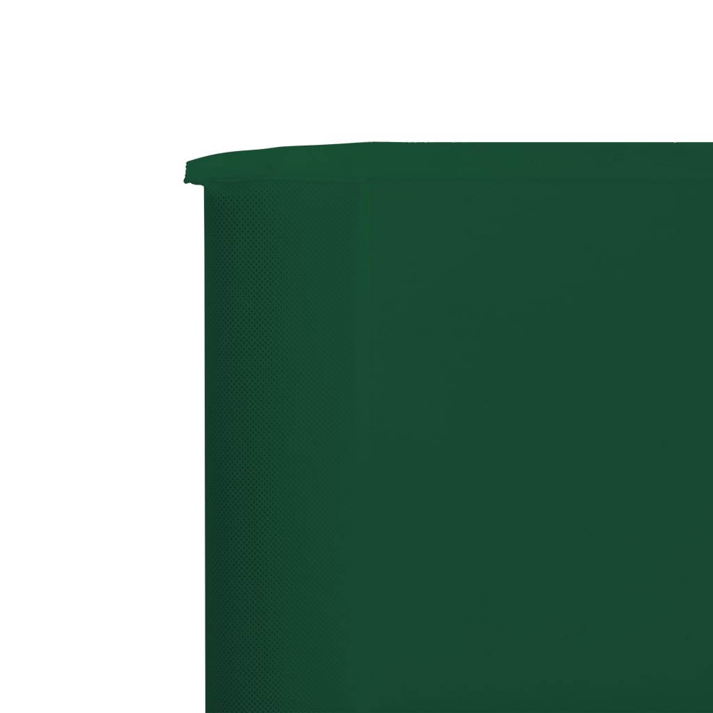 vidaXL Paravan anti-vânt cu 3 panouri, verde, 400x120 cm, textil