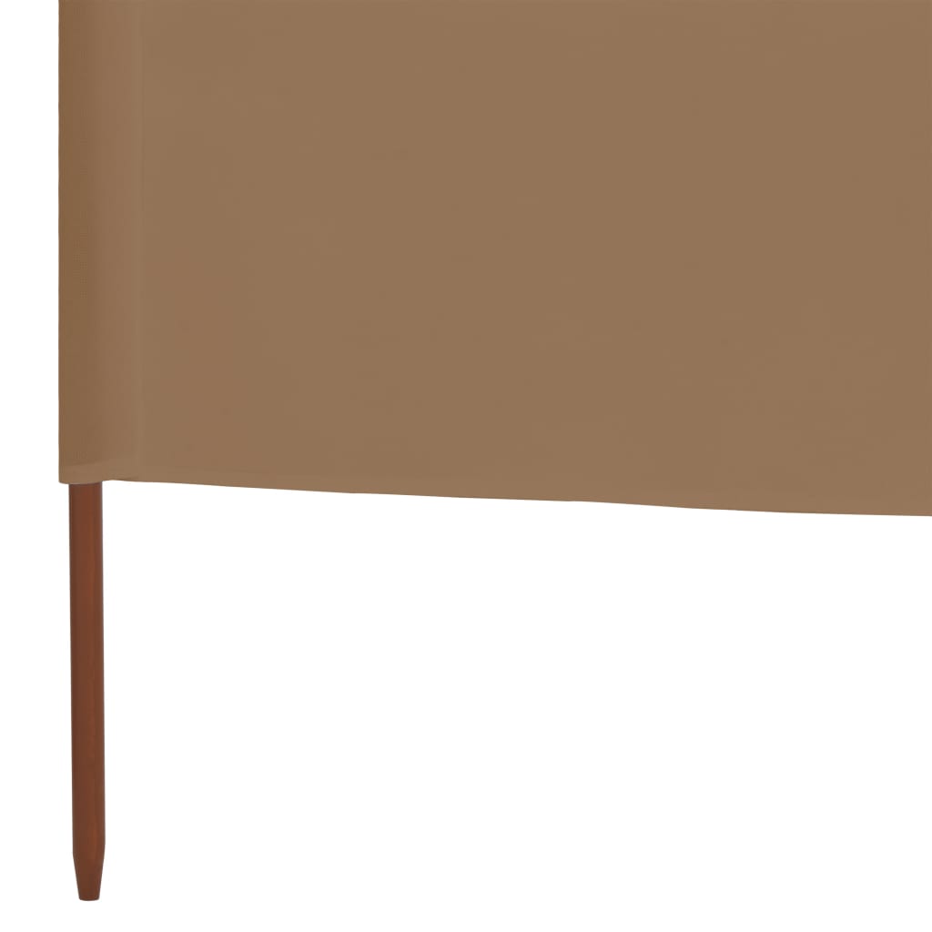 vidaXL Paravan anti-vânt cu 6 panouri, gri taupe, 800x80 cm, textil vidaXL Paravan anti-vânt cu 6 panouri, gri taupe, 800x80 cm, textil