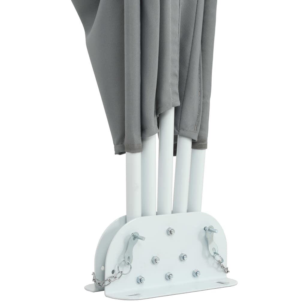 vidaXL Copertină laterală pliabilă de terasă, gri, 240x160 cm vidaXL Copertină laterală pliabilă de terasă, gri, 240x160 cm