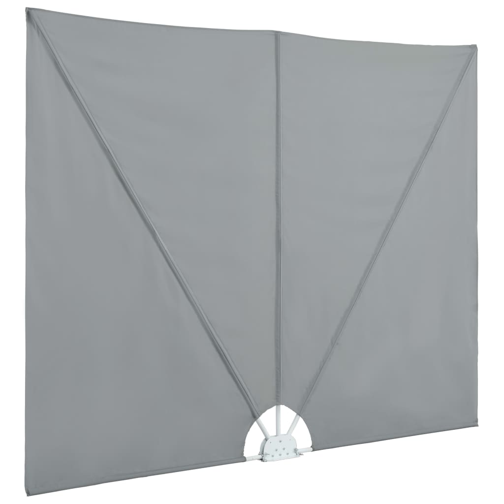 vidaXL Copertină laterală pliabilă de terasă, gri, 300x150 cm vidaXL Copertină laterală pliabilă de terasă, gri, 300x150 cm