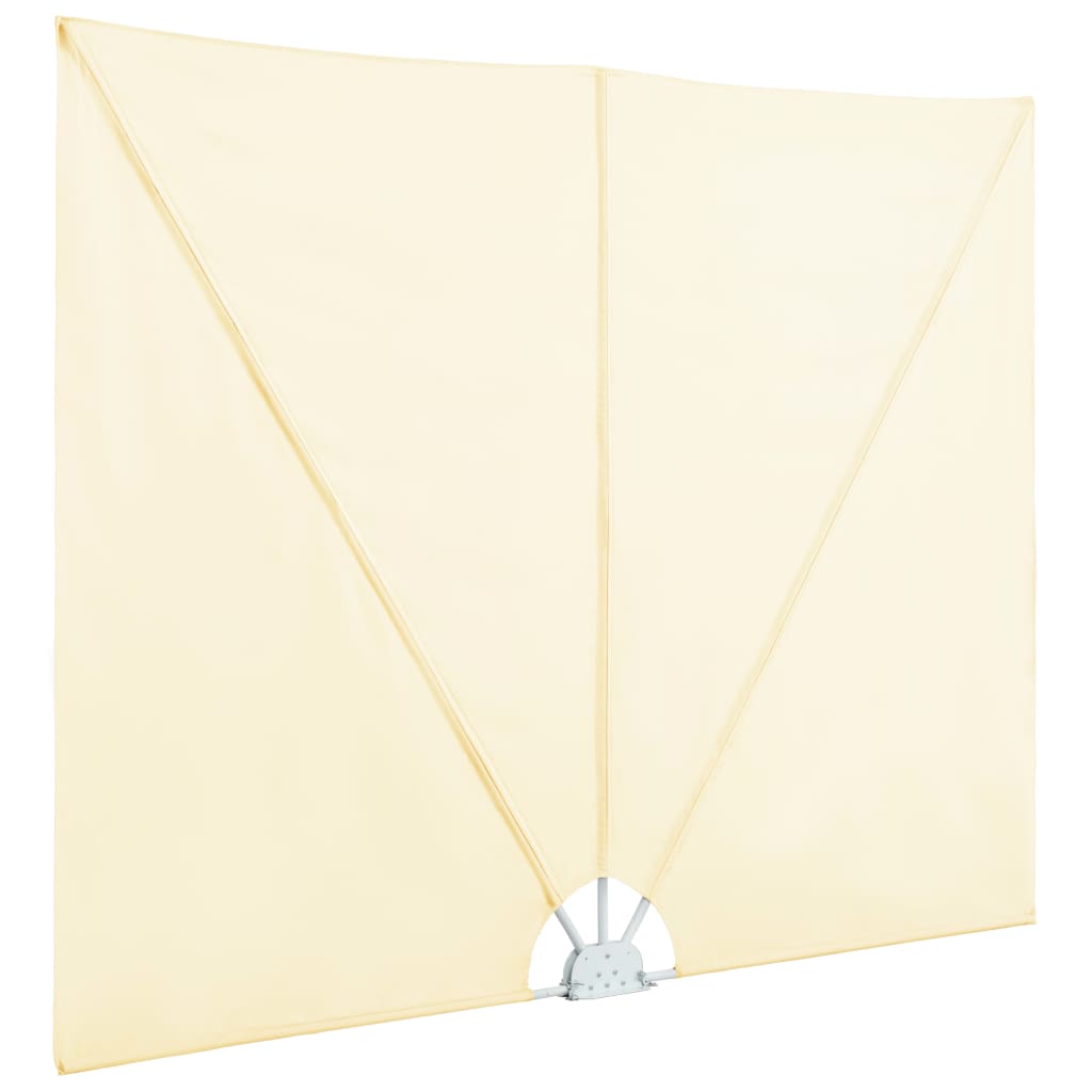 vidaXL Copertină laterală pliabilă de terasă, crem, 400x200 cm vidaXL Copertină laterală pliabilă de terasă, crem, 400x200 cm
