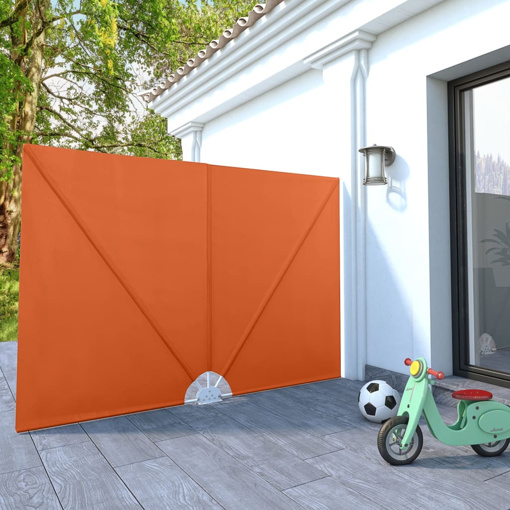 vidaXL Copertină laterală pliabilă de terasă, cărămiziu, 240x160 cm vidaXL Copertină laterală pliabilă de terasă, cărămiziu, 240x160 cm