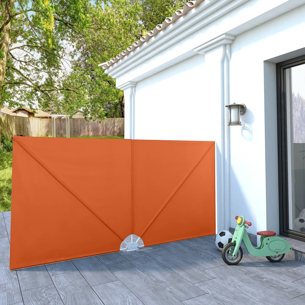 vidaXL Copertină laterală pliabilă de terasă, cărămiziu, 300x150 cm vidaXL Copertină laterală pliabilă de terasă, cărămiziu, 300x150 cm