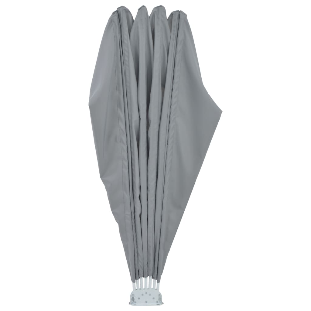 vidaXL Copertină laterală pliabilă de terasă, gri, 160 cm vidaXL Copertină laterală pliabilă de terasă, gri, 160 cm