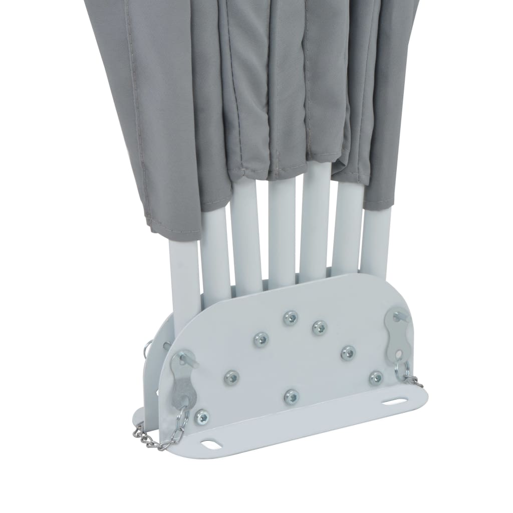 vidaXL Copertină laterală pliabilă de terasă, gri, 160 cm vidaXL Copertină laterală pliabilă de terasă, gri, 160 cm