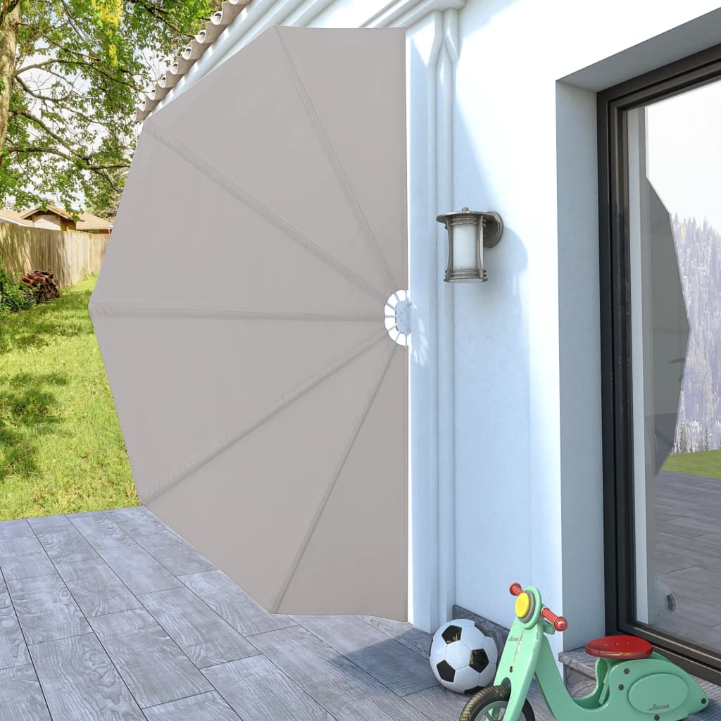 vidaXL Copertină laterală pliabilă de terasă, crem, 160 cm vidaXL Copertină laterală pliabilă de terasă, crem, 160 cm