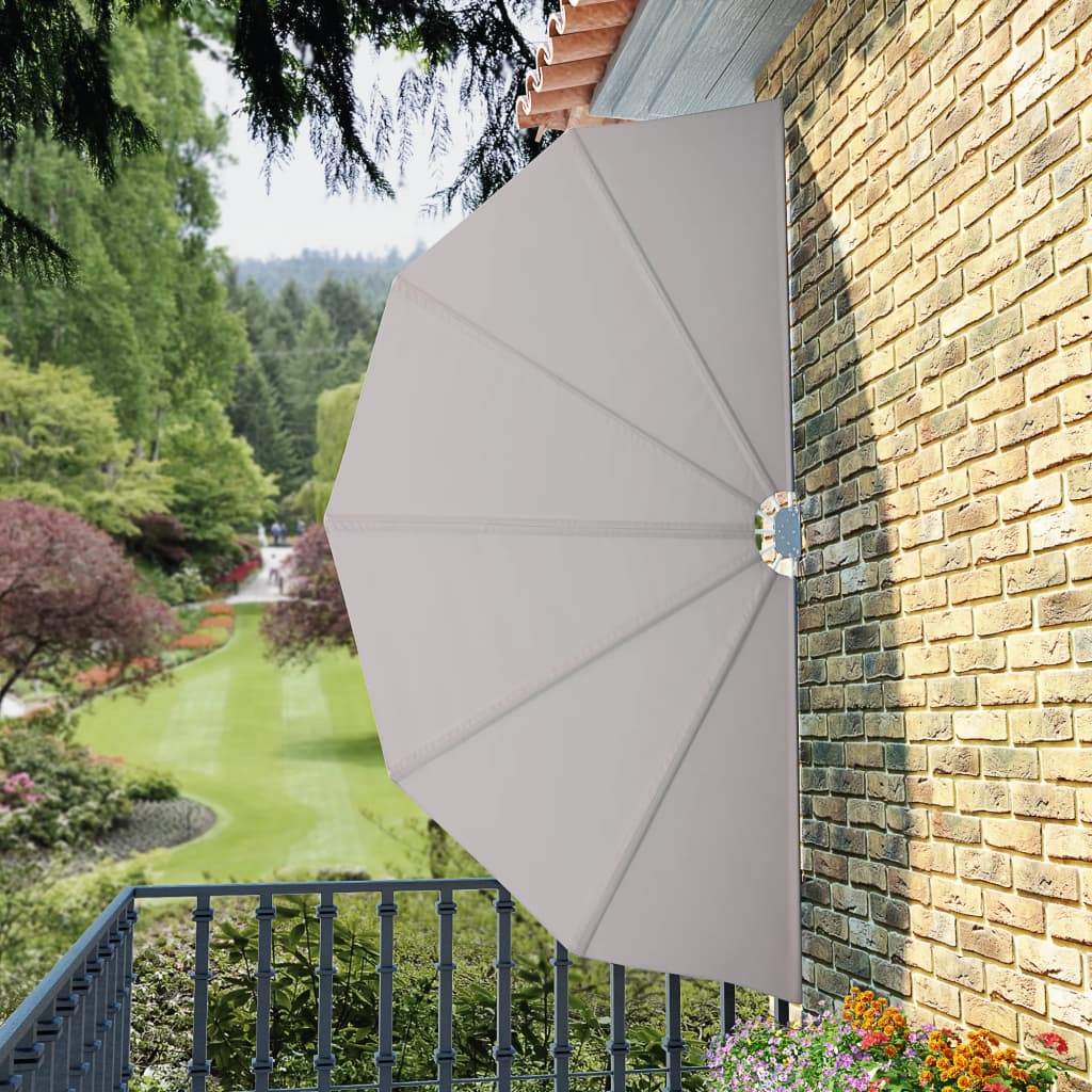 vidaXL Copertină laterală pliabilă de terasă, crem, 160 cm vidaXL Copertină laterală pliabilă de terasă, crem, 160 cm