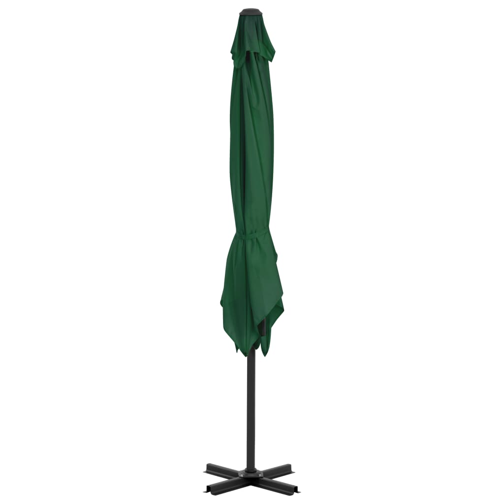 vidaXL Umbrelă în consolă cu stâlp din aluminiu, verde, 250x250 cm vidaXL Umbrelă în consolă cu stâlp din aluminiu, verde, 250x250 cm