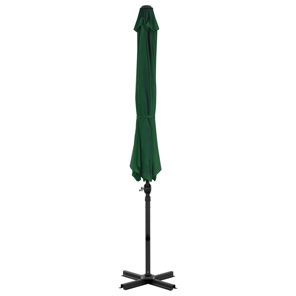 vidaXL Umbrelă în consolă cu stâlp din aluminiu, verde, 300 cm vidaXL Umbrelă în consolă cu stâlp din aluminiu, verde, 300 cm