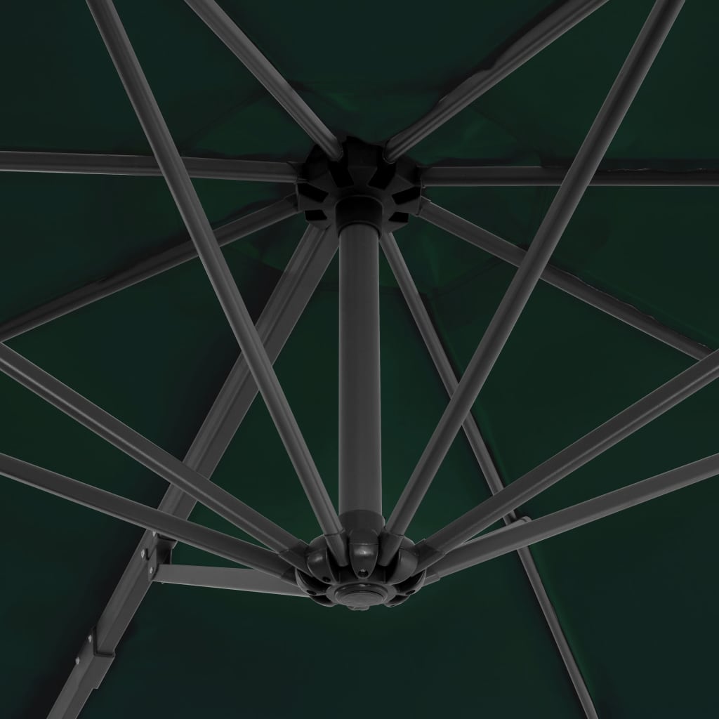 vidaXL Umbrelă în consolă cu stâlp din aluminiu, verde, 300 cm vidaXL Umbrelă în consolă cu stâlp din aluminiu, verde, 300 cm