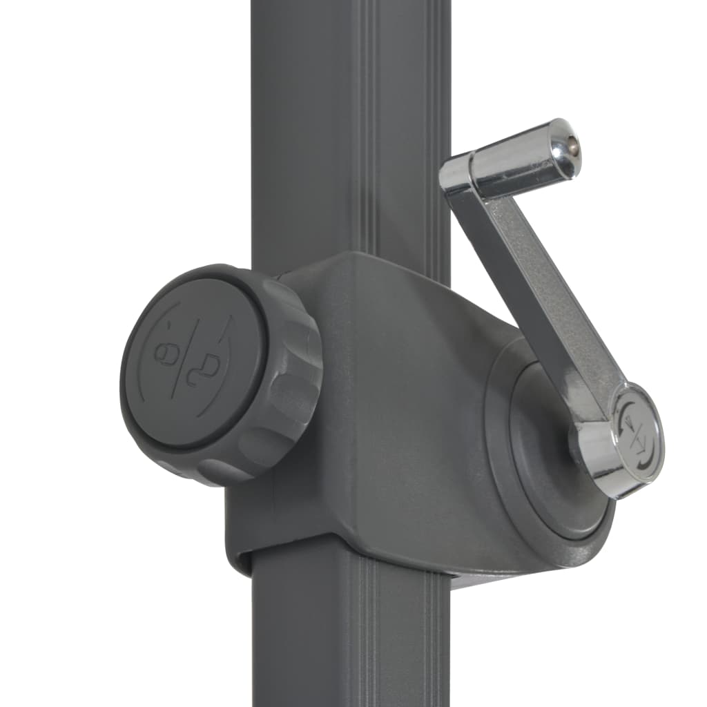vidaXL Umbrelă în consolă cu stâlp din aluminiu, antracit, 300 cm vidaXL Umbrelă în consolă cu stâlp din aluminiu, antracit, 300 cm