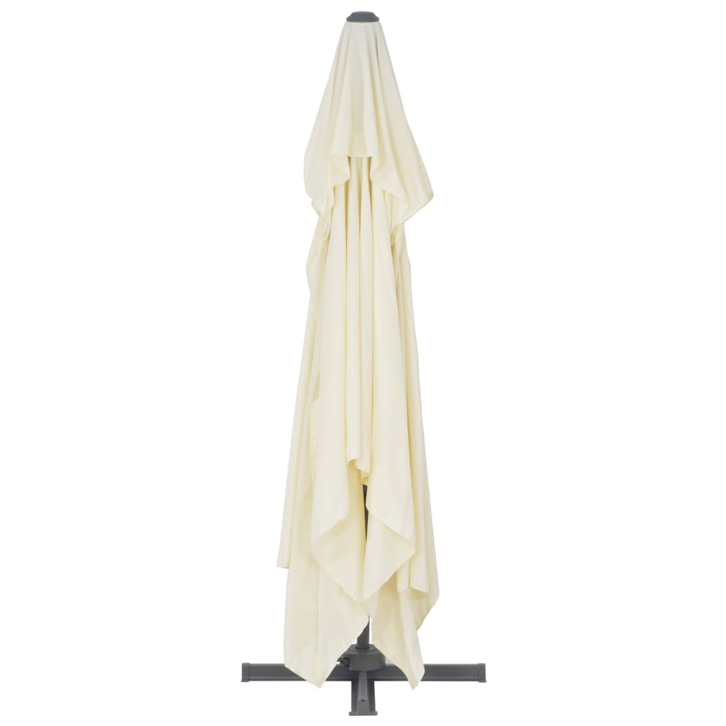 vidaXL Umbrelă în consolă cu stâlp din aluminiu, nisipiu, 400x300 cm vidaXL Umbrelă în consolă cu stâlp din aluminiu, nisipiu, 400x300 cm