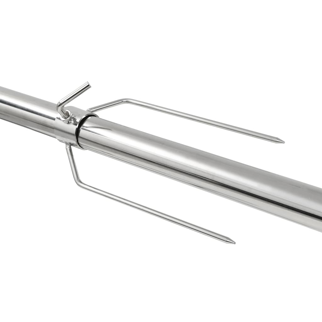 vidaXL Grill automat cu motor din oțel inoxidabil, 207x45x81 cm vidaXL Grill automat cu motor din oțel inoxidabil, 207x45x81 cm
