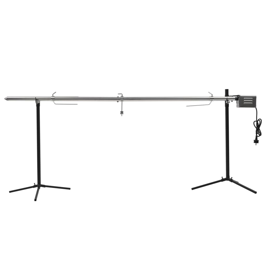 vidaXL Grill automat cu motor din oțel inoxidabil, 207x45x81 cm vidaXL Grill automat cu motor din oțel inoxidabil, 207x45x81 cm